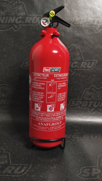 Огнетушитель порошковый спортивный RedSpec 2 кг (FIA)