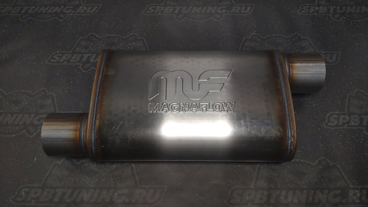 Бочка выхлопная Magnaflow style выход 76мм длина 355мм (вынос-вынос)