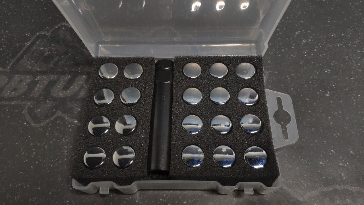 Комплект Гаек колесных M12X1,5 хром, высота 33мм, 12 луч 