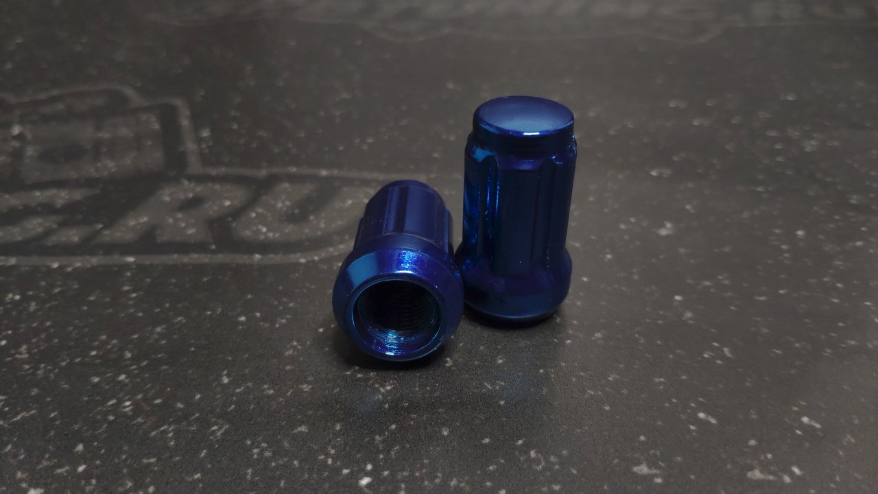 Комплект колесных гаек ST911144SD/BL - синий хром