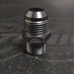 Адаптер П AN10 - П M22 x 1,5 mm под масло куллер, алюминий, BLACKROCK LAB