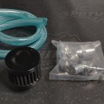 Маслоуловитель 400ml, под шланг 10/12/14 мм с фильтром, черный