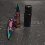 Комплект колесных гаек Пики - 20*1.5mm - 20шт.- радужный хром