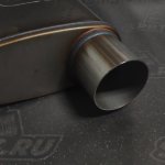 Бочка выхлопная Magnaflow style выход 76мм длина 355мм (вынос-вынос)