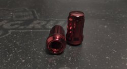 Комплект колесных гаек ST911144SD/Red - красный хром