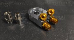 Проставка для установки масляного радиатора под 45 град (с термостатом)