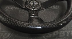 Руль 350 мм, большой вылет, FULL WET CARBON