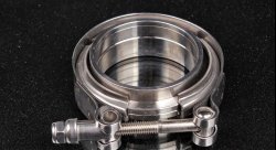 V-band с фланцами 2.5 (63мм) с проточкой (папа-мама)