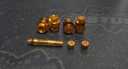 Ниппель сборно разборный золотой (4шт)