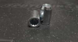 Гайка колесная M12X1,25 Хром высота 30 мм Конус, внутр. 9 луч.звезда, D=20мм