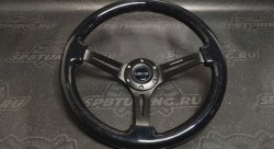 Руль 350 мм, большой вылет, GALAXY черный