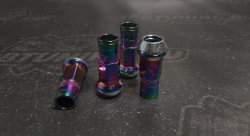 Комплект колесных гаек 12*1.5mm - 4шт. - радужный хром