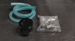 Маслоуловитель 400ml, под шланг 10/12/14 мм с фильтром, черный