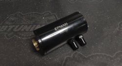 Маслоуловитель круглый, с фильтром, черный