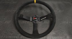 Руль 380мм Motamec вылет 60мм., замша.