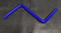 Патрубок водостойкий универсальный ступенько-образный 12мм синий