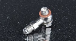 Фитинг BANJO AN4 + болт M11*1,0 мм, рестриктор - 1 мм, 7/16"-24 (масло)