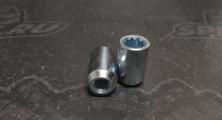 Гайка колесная M12X1,25 Цинк высота 36 мм Конус, внутр. 10 луч.звезда, D=20мм