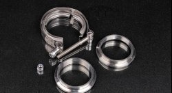 V-band с фланцами 2.5 (63мм) с проточкой (папа-мама)