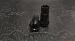 Гайки колесные M12X1,50 Чёрный, высота 47 мм, с накаткой, под ключ 17 мм 