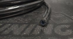 Армированный шланг AN4, T60 серия, тефлон (PTFE) BlackRock Lab черный