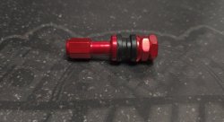 Ниппель для бескамерной шины разборный, синий, d=14×43