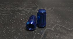 Комплект гаек М12х1,5 L=34 синие +  1ключ