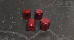 Ниппельные колпачки rays style (4шт) красные