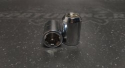 Гайка M12X1,25 Хром высота 30 мм, D=20мм  207344Cr