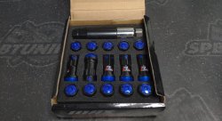 Комплект кованных гаек Drinty Racing Nuts М12х1.25 синий