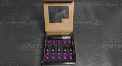 Комплект кованных гаек Drinty Racing Nuts М12х1.25 , фиолетовый