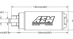 Бензонасос 340 л/ч, с установочным комплектом AEM 50-1000