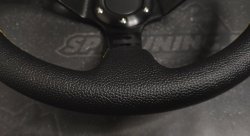 Руль спортивный OMP кожа с выносом