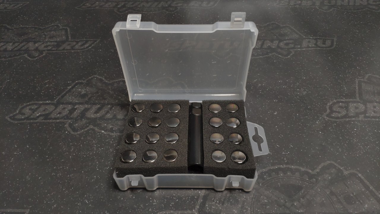 Комплект Гаек колесных M12X1,25 Дымчатый хром, высота 33мм, 12 луч 911144SM20