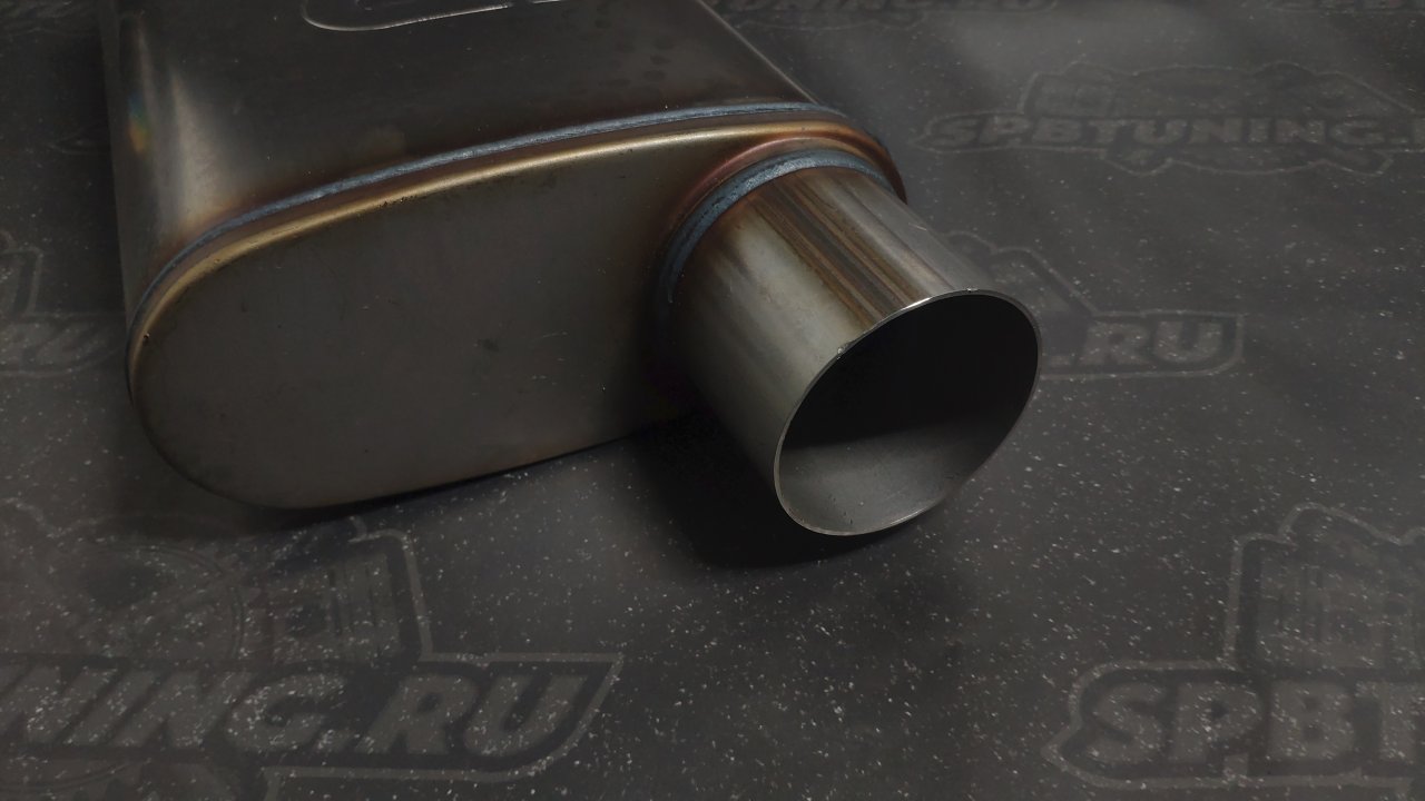Бочка выхлопная Magnaflow style выход 76мм длина 355мм (вынос-вынос)