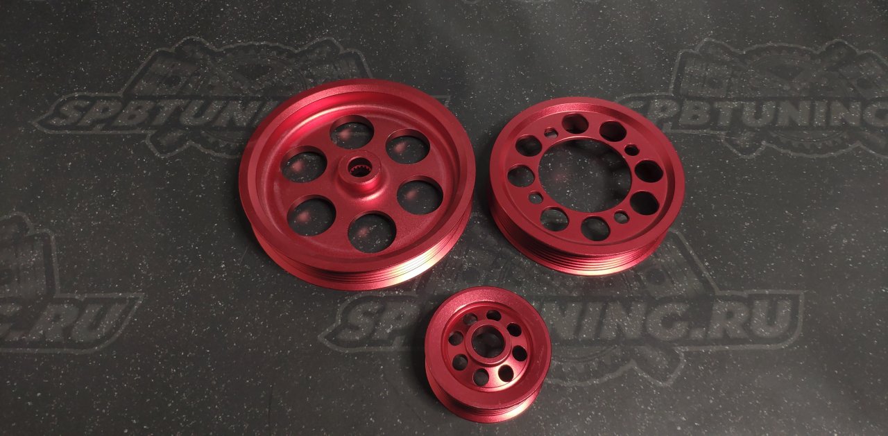 Шкивы облегченные набор Toyota Supra JZA80 turbo 93-98 3шт