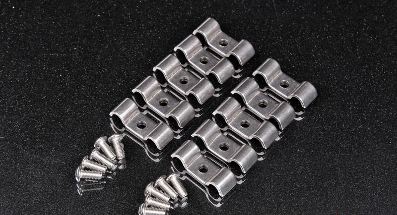 Крепление универсальное двойное 6,35 мм в комплекте с винтами, нержавеющая сталь