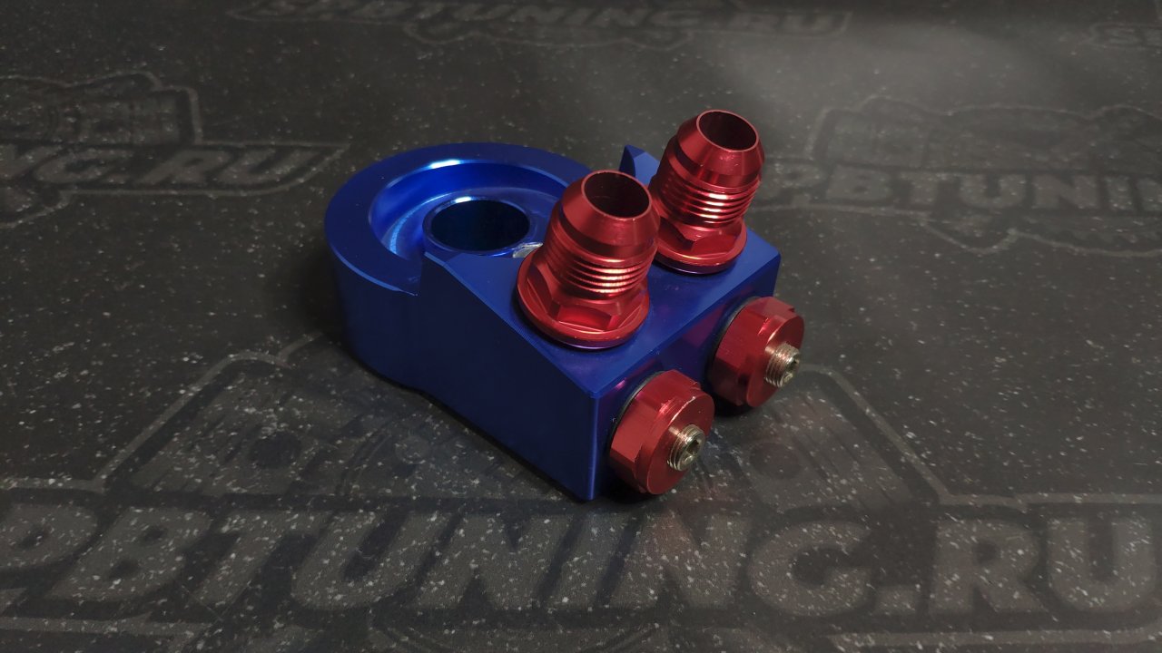 Проставка для установки масляного радиатора 45 градусов