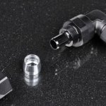 Фитинг AN8 90° под тефлоновый шланг PTFE, усиленный - короткий