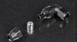 Фитинг AN8 90° под тефлоновый шланг PTFE, усиленный - короткий