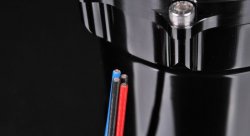 Бак топливный, 1 л, вход - AN6, выход - AN6, под 2 насоса Walbro 255 л/ч, алюминиевый