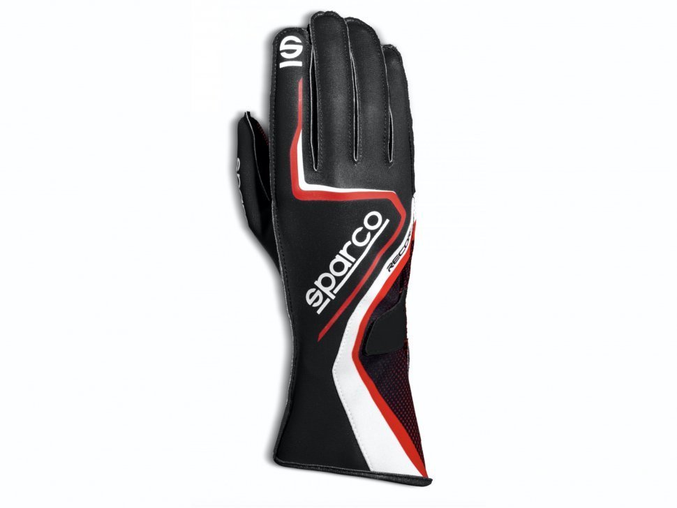 Перчатки для картинга SPARCO RECORD, черный/красный, размер 11