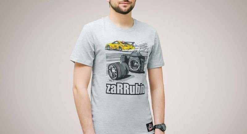 Футболка "Zarrubin", серая, размер 3XL