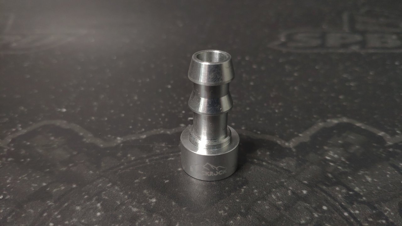 Адаптер П PUSH FIT AN06 (9,5mm) - приварной, алюминий, BLACKROCK LAB