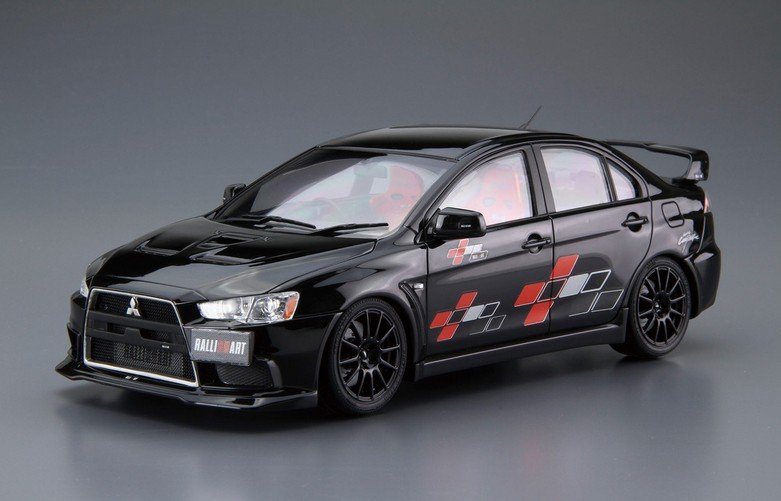 Сборная модель Mitsubishi Lancer Evolution X RalliArt '07 Aoshima
