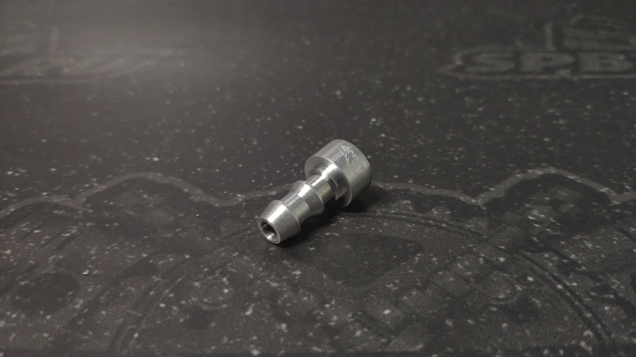 Адаптер П PUSH FIT AN04 (6,3 mm) - приварной, алюминий, BLACKROCK LAB