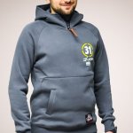 Худи "Iron Heart", серая, размер S