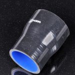 Патрубок силиконовый 63-70 мм, L=100 мм, 4 слоя армировки, чёрный