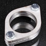 Фланец выхлопной системы 76 мм комплект 2шт с прокладкой, нержавеющая сталь