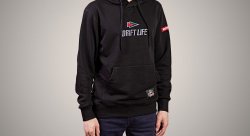 Худи DRIFT LIFE, черная, размер XXXL